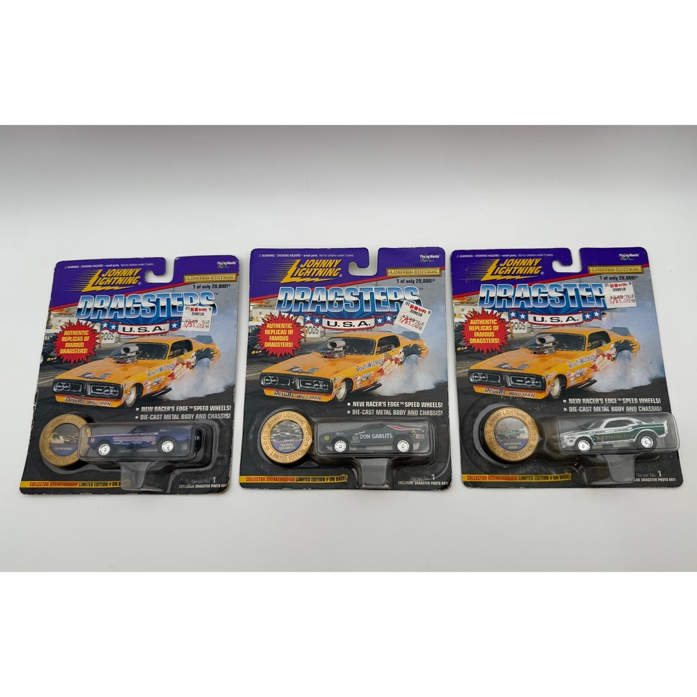 Johnny Lightning Dragsters USA Diecast Lot Trojan Horse Don Garlits Bob‎ Banning